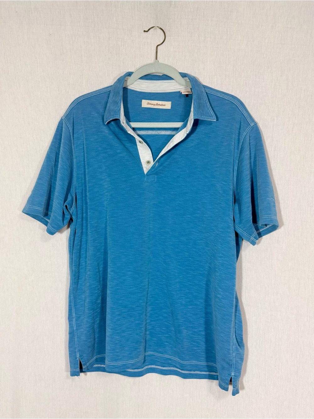 Tommy Bahama size XL Palmetto Paradise Blue Short-Sleeve Polo Shirt